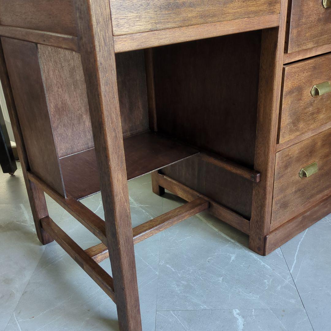 昭和5年 小振りなアンティーク机 デスク