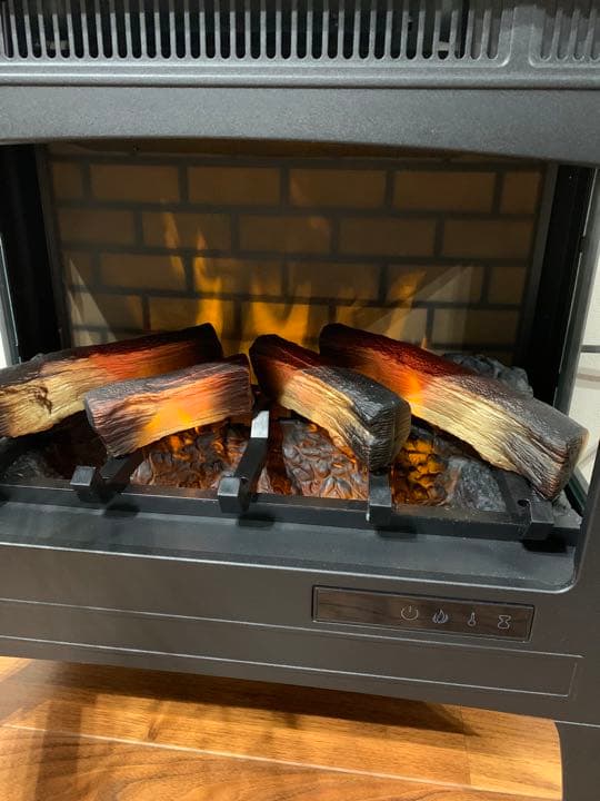 ○美品○暖炉風 電気温風機 DFI-5010-01 QVCジャパン