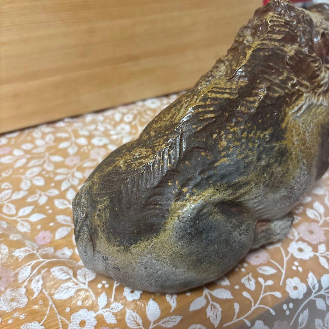 藤原陶臣 備前焼イノシシ 置物 干支