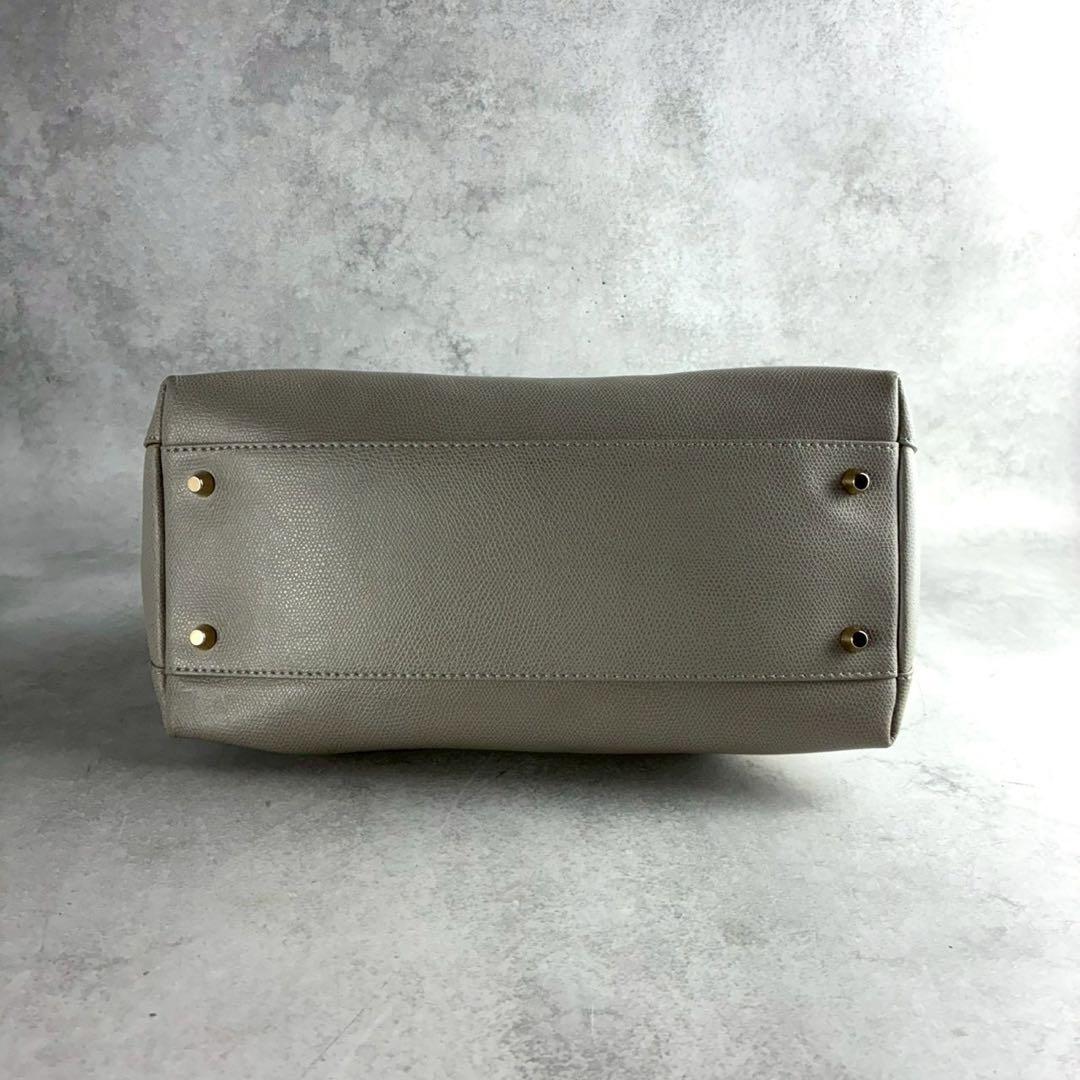 美品✨フルラ パイパー M ドーム 2way ハンド ショルダーバッグ レザー