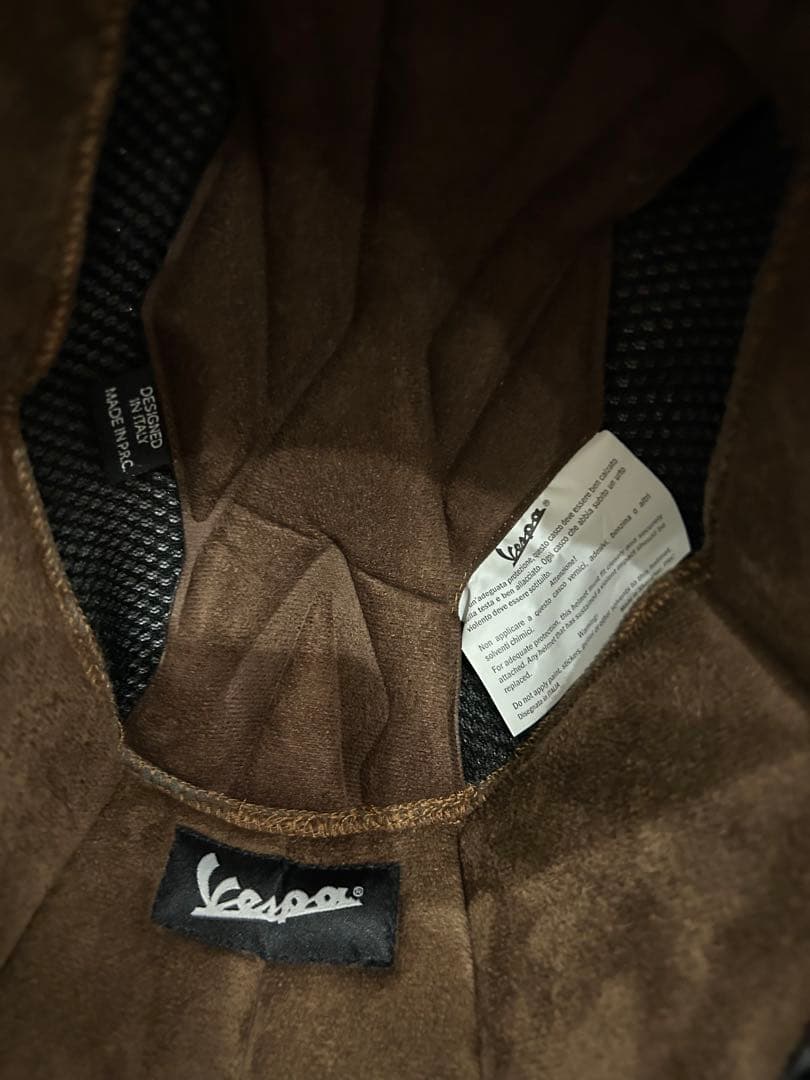 お値下げ！新品同様！Vespa ヘルメット ホワイトレッドグリーン