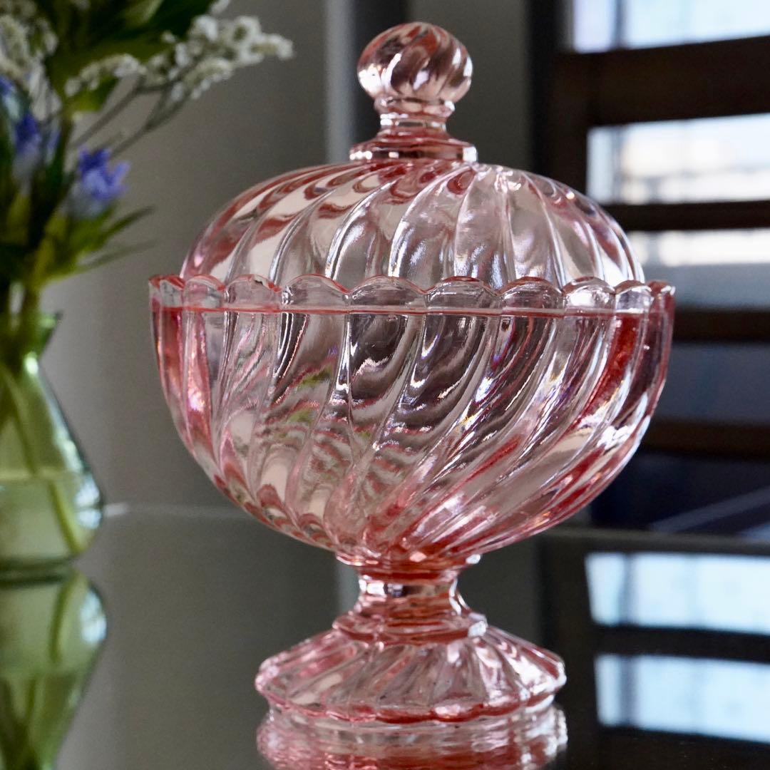 美品 オールドバカラ BACCARAT バンブーローズ トレイ クランベリー硝子