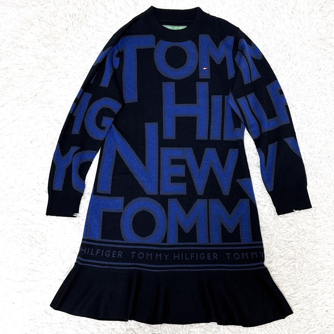 ✨完売品✨トミー ヒルフィガー ゴルフ ロゴジャカード フレアニットワンピース