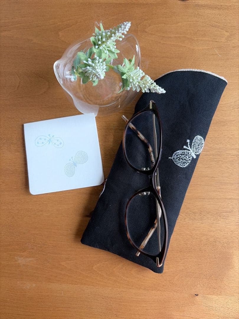 mimoza♡.・＊様オーダー⚮̈ハンドメイドメガネケース・バッグ・三角鍋つかみ