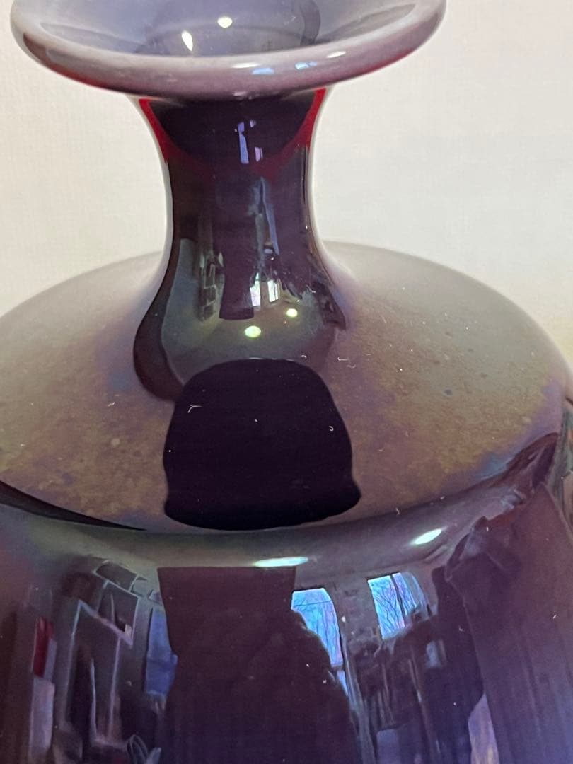 特価】柳雨軒 三代 人間国宝 徳田八十吉（正彦銘）壺 高さ約21