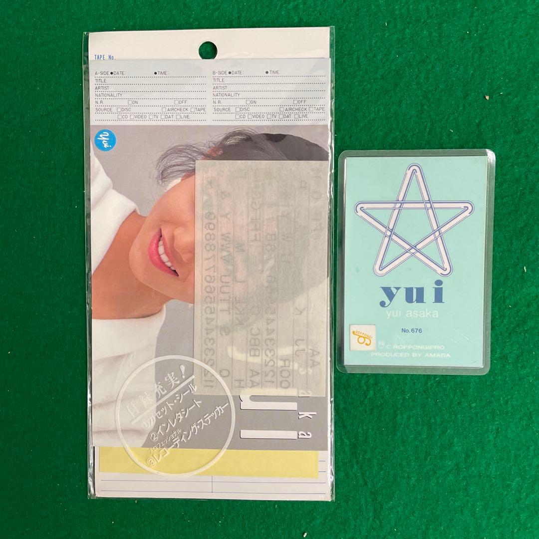 未開封】浅香唯 Yui Asaka カセットインデックスシート ブロマイド