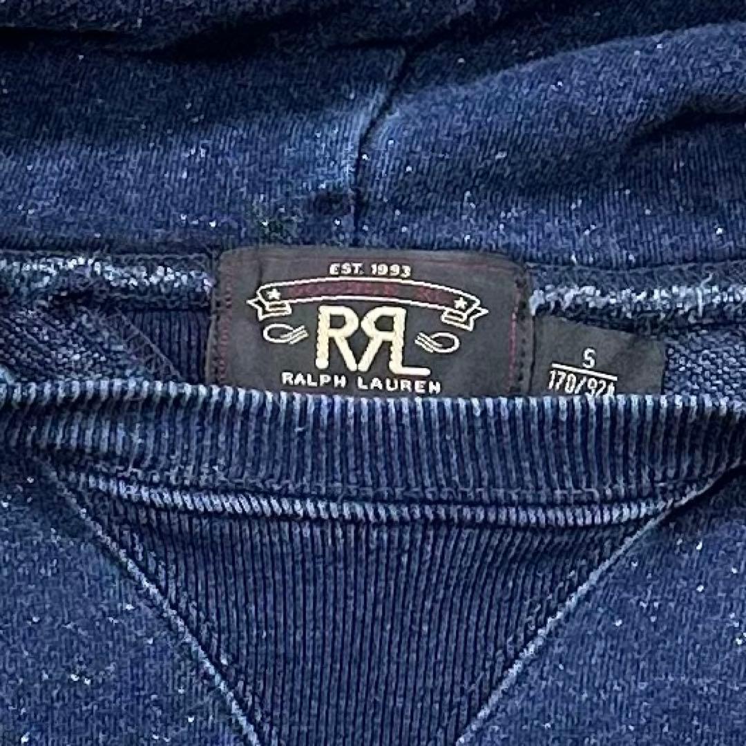 美品✨ラルフローレン RRL インディゴ染め スウェット パーカー プルオン