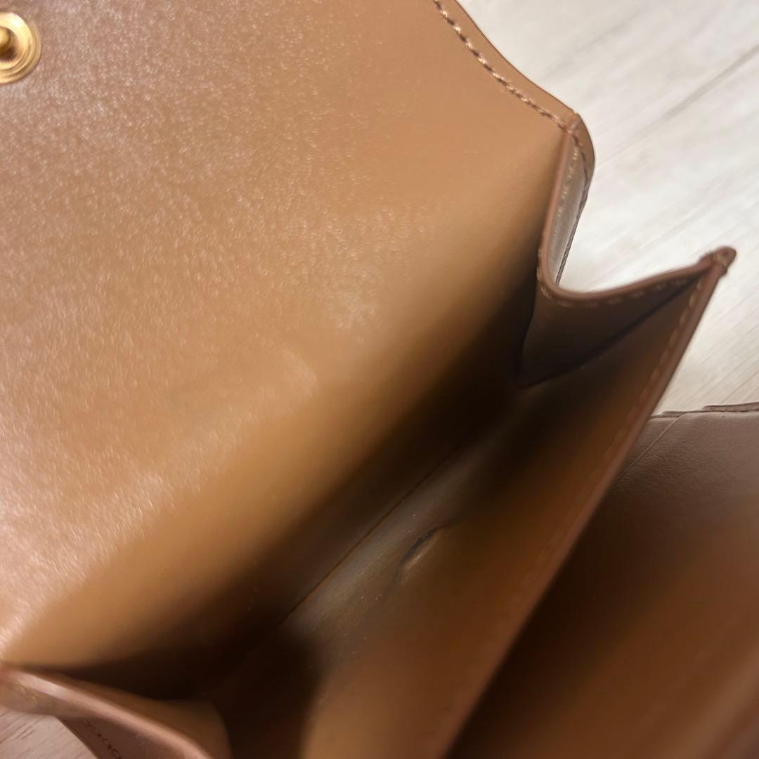 セリーヌ　折りたたみ　財布　ブラウン