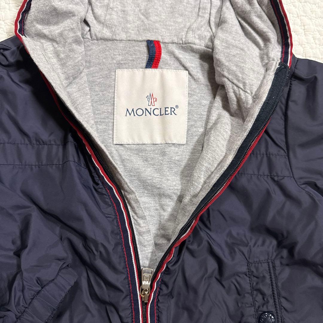 モンクレール　パーカーブルゾン美品18/24m 86㎝ネイビー