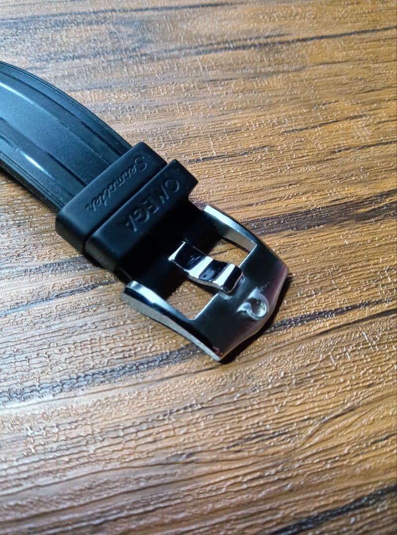 オメガ　純正　ラバー　ベルト　ストラップ　20mm ブラック　シーマスター　美品