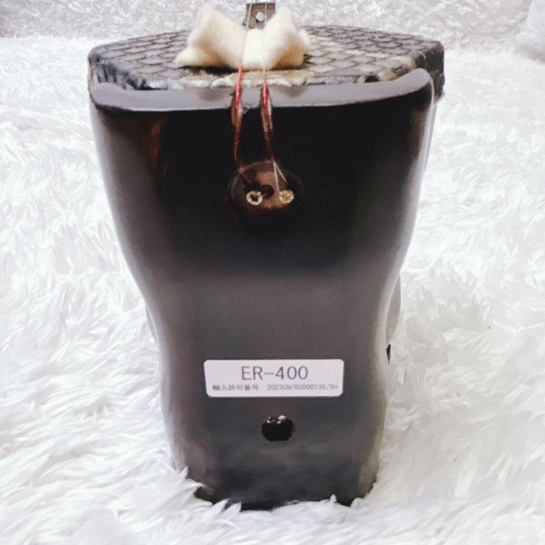 【美品】古月琴坊 紅木 二胡 ニシキヘビ皮 ER-400 セミハードケース付