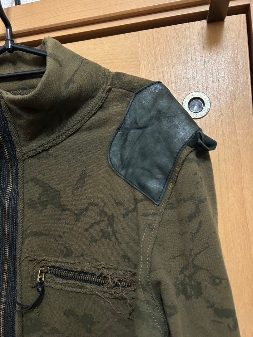 14th addiction ジップアップ　ブルゾン　迷彩　ty-b-03