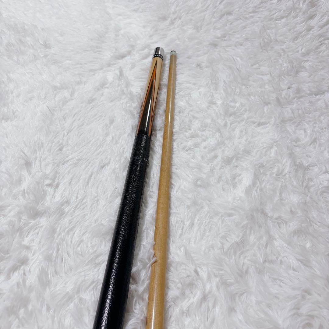 ヴィンテージ品 石垣キュー 2ピース ビリヤードキュー 革巻き/ハードケース付