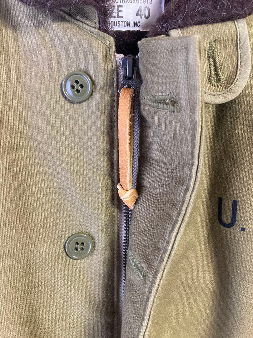 HOUSTON ヒューストン アルパカライニング N-1 デッキジャケット 40