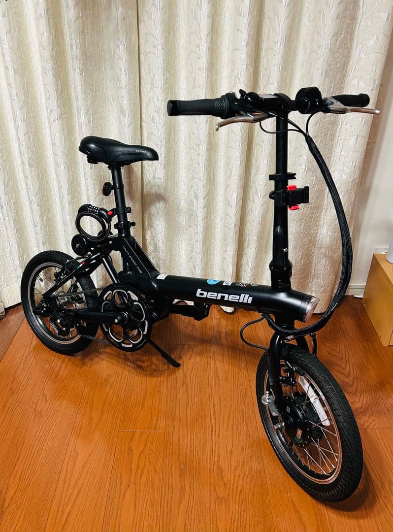 BENELLI mini Fold 16電動アシスト自転車 スタンド　カゴ付き