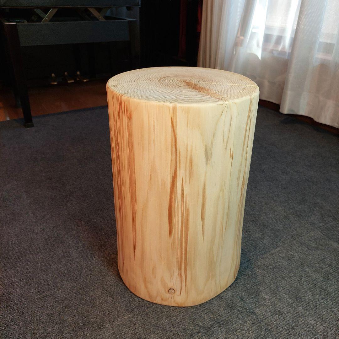 リ　檜 切り株 丸太 椅子 スツール 高さ約39㎝