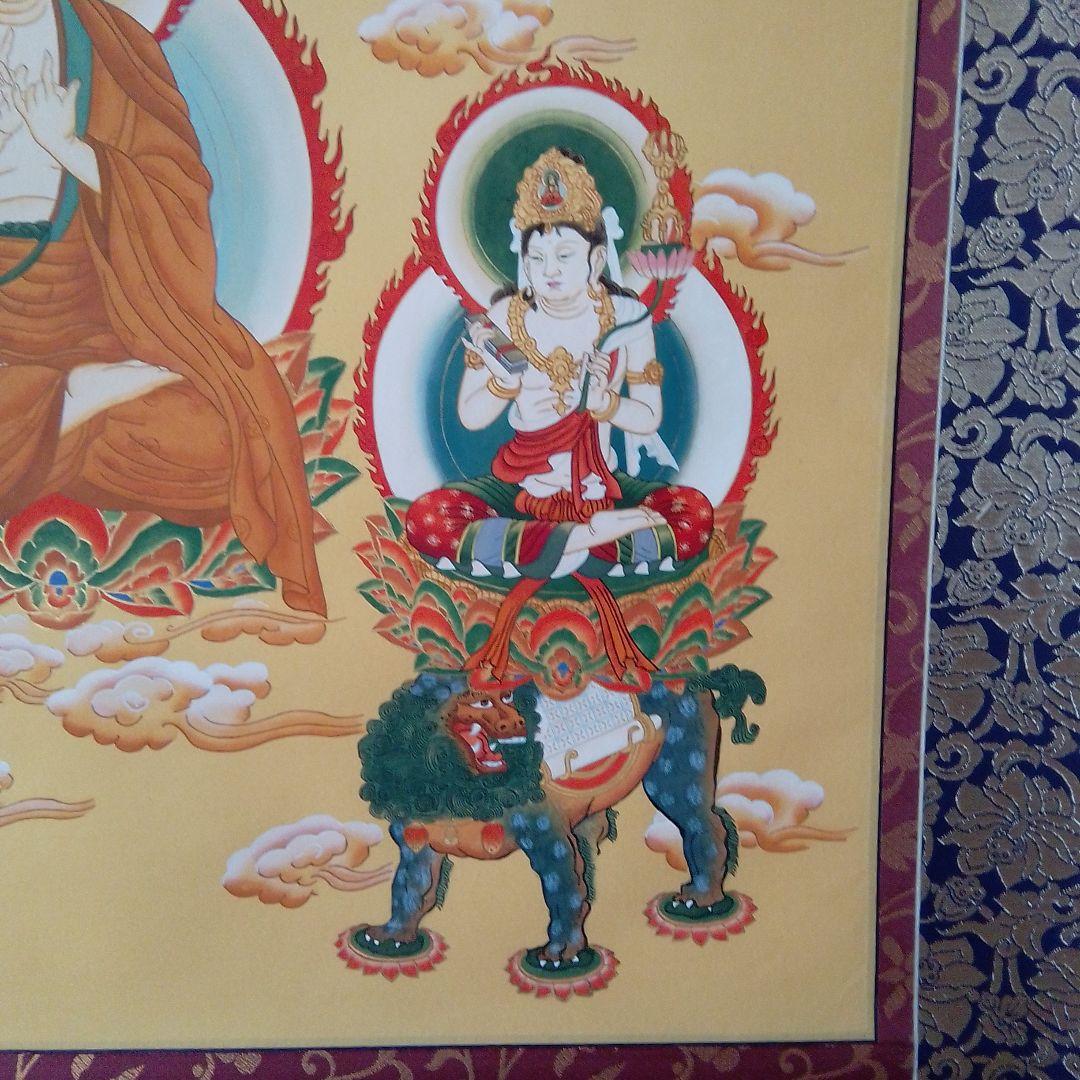 【チャンス！！値下げしました！】掛け軸 釈迦三尊仏 松尾香風作