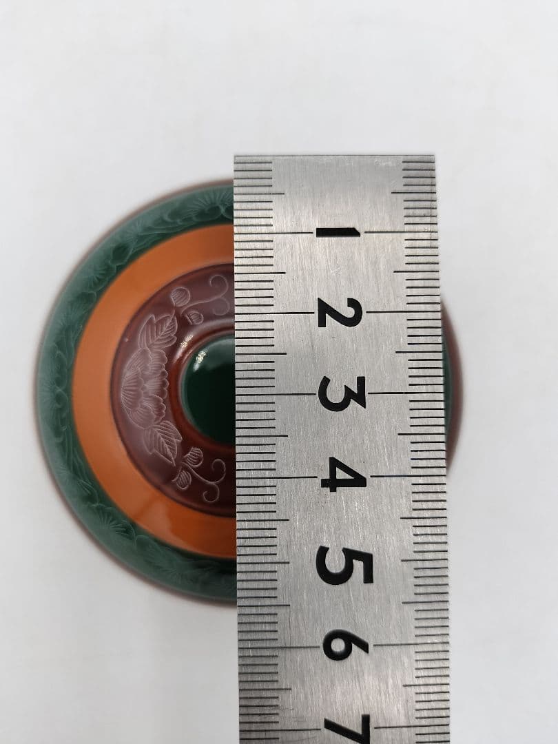 b821 【新品・未使用】香合 玄々斎好 独楽 道場宗廣 木箱 茶道具