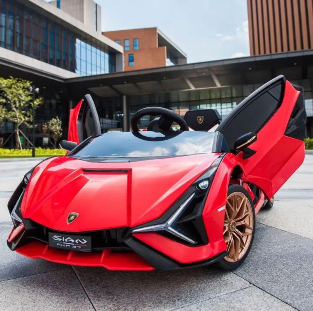 ランボルギーニ 子供電動自動車 おもちゃ リモコン付電動カーキッズ　充電 音楽