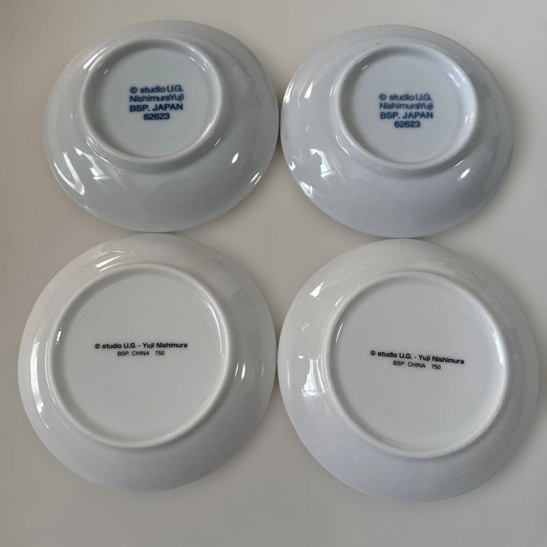 にしむらゆうじ　食器　小皿　大皿　17点セット　ごきげんぱんだ　こねずみ