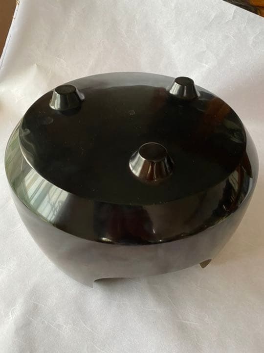 茶道具松地紋阿弥陀堂釜唐銅面取風鑪