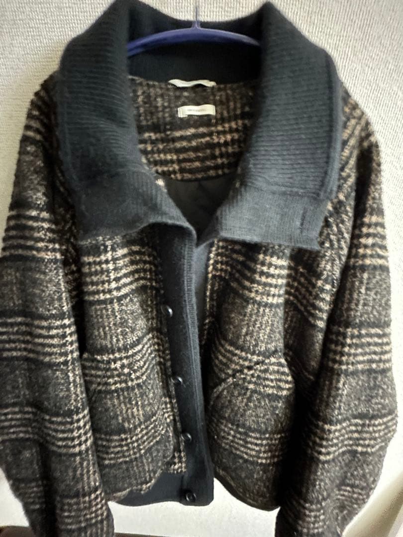 ZARA リブ襟切り替えジャケット XL