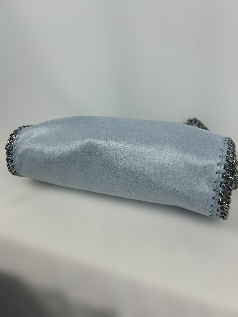 【美品】ステラマッカートニー ファラベラミニ バッグ ライトブルー シルバー