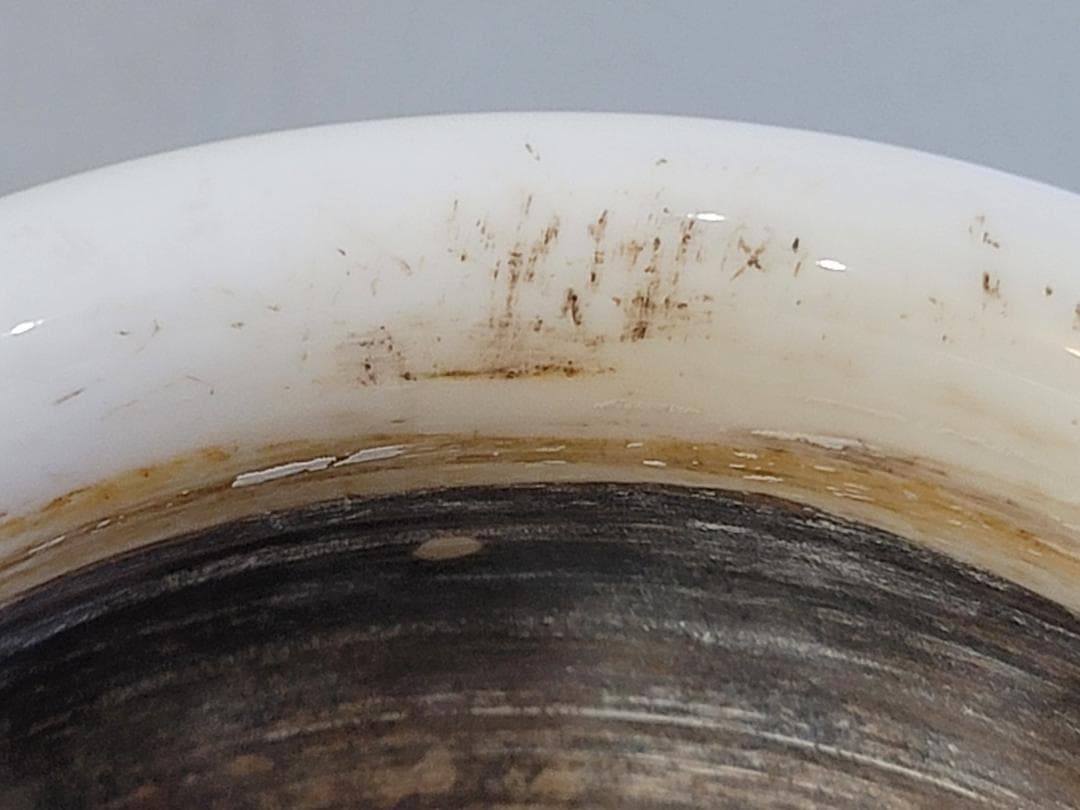 中国美術 明　徳化窯獅子耳香炉　何朝宗製銘 DT619