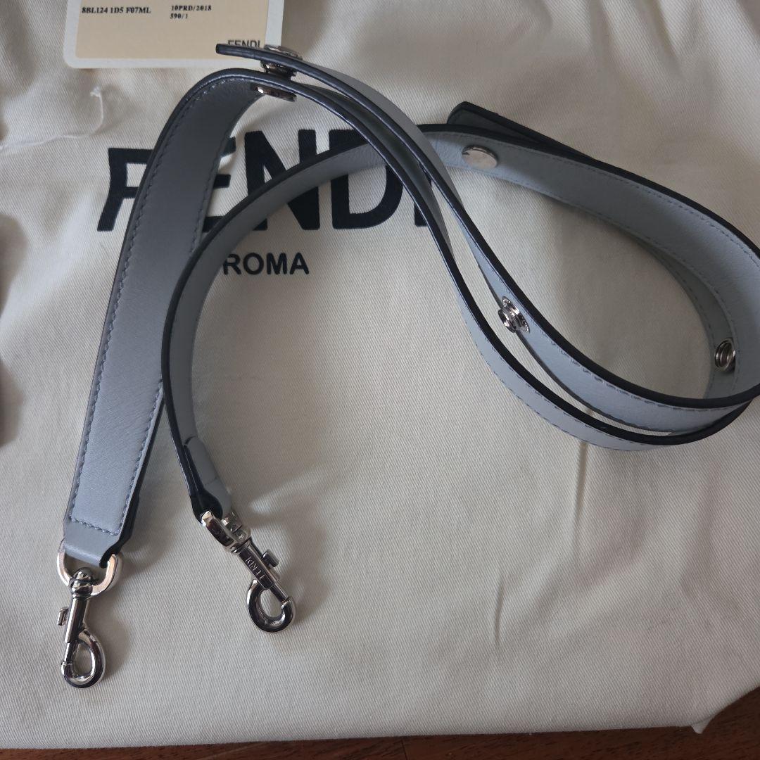 【最終値下】FENDI バイザウェイグレー レザー ショルダーバッグ