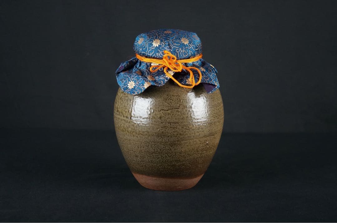 尾中窯 市野信水 作 丹波焼 茶壺 飾壺 陶印 共箱 茶道具 茶事 ♢茶道具♢丹波焼 尾中窯 市野信水 最も安い 茶壷 飾