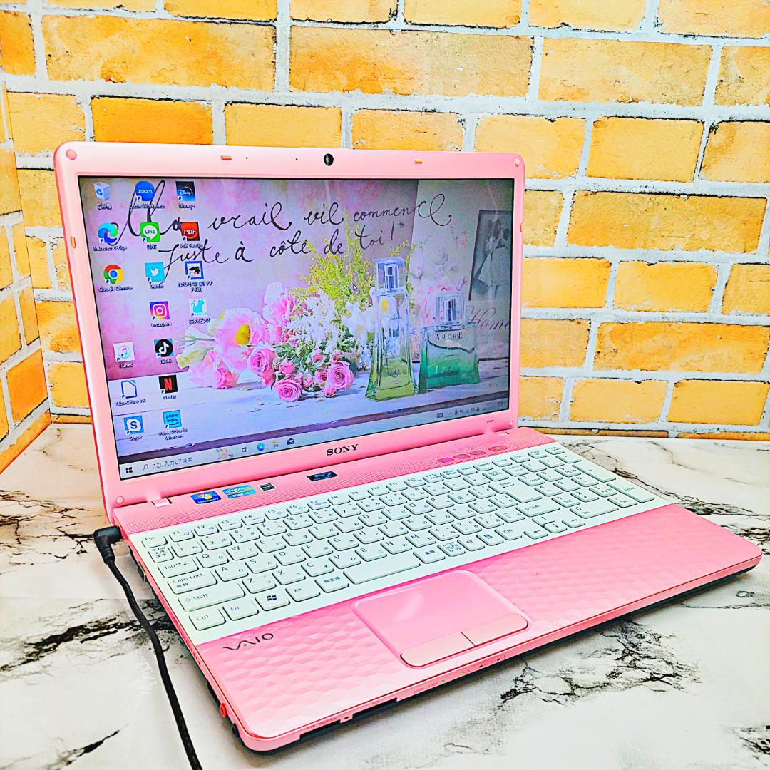 レアなピンクノートパソコン❣️メモリ8G♫爆速SSD240GB✨Core‐i5
