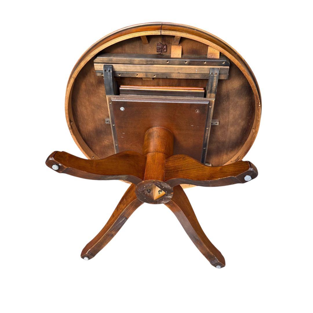 HR847 三越ブルージュ　拡張テーブル　ダイニングテーブル　丸　円　楕円