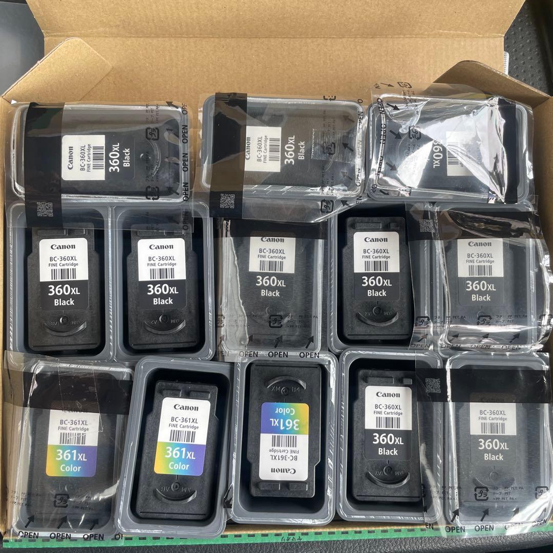Canon BC-360XL/361XL インクカートリッジ 14個セット 使用済みCanon