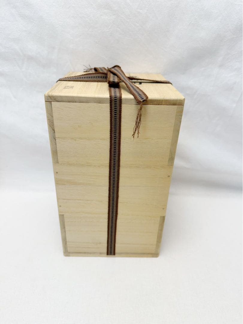 未使用 華道具 木具師 高木又三作 栗山桶 花入 手桶