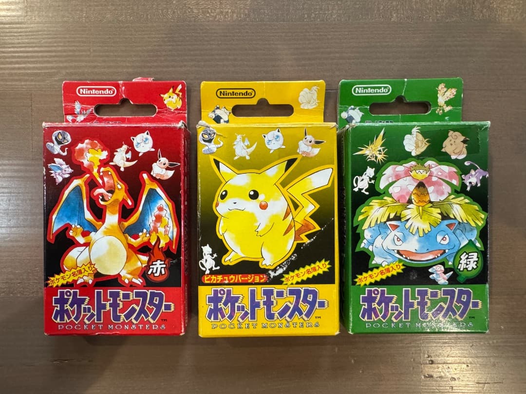初代 ポケットモンスター トランプ赤 緑 ピカチュウバージョン