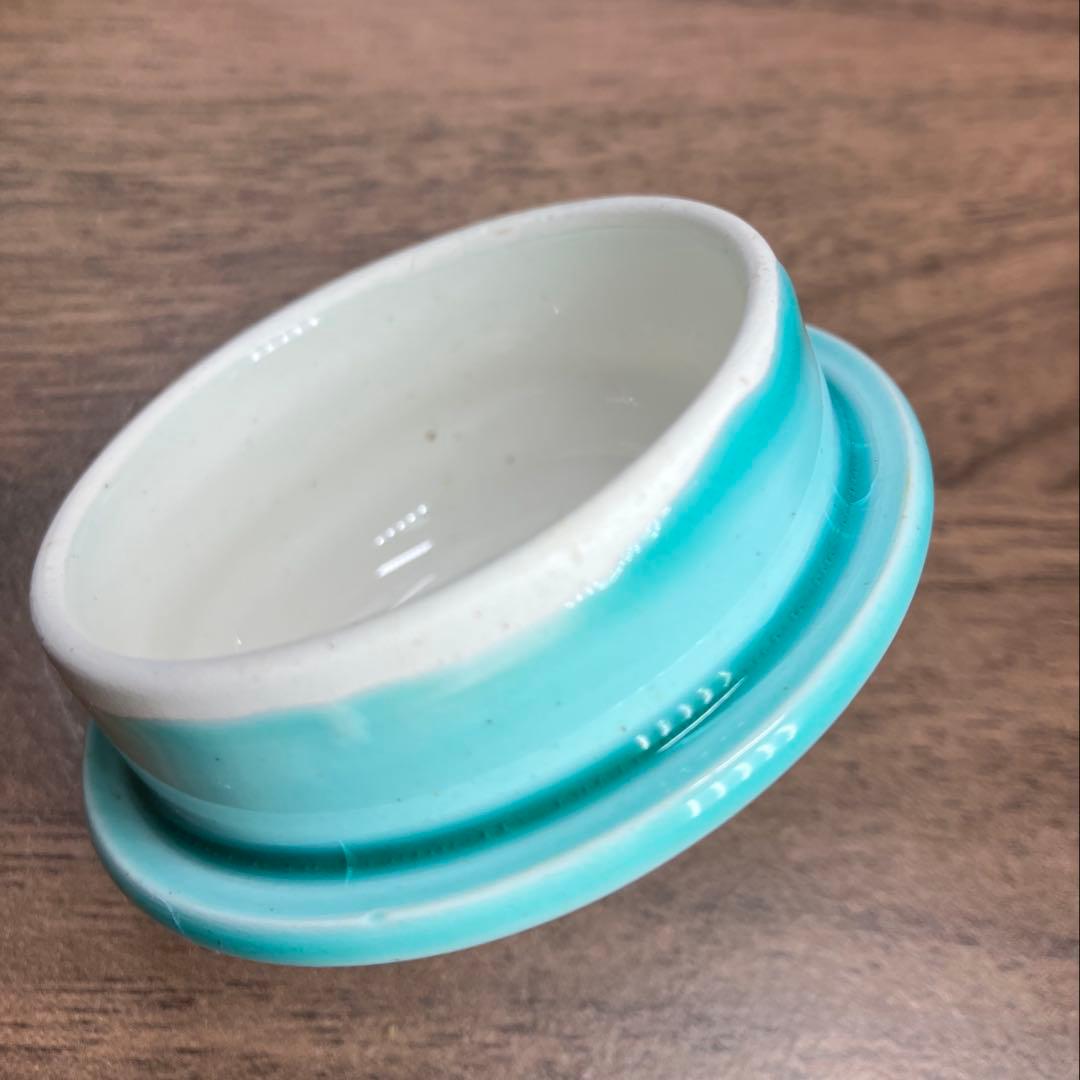 珉平焼 青釉 ティーポット 急須