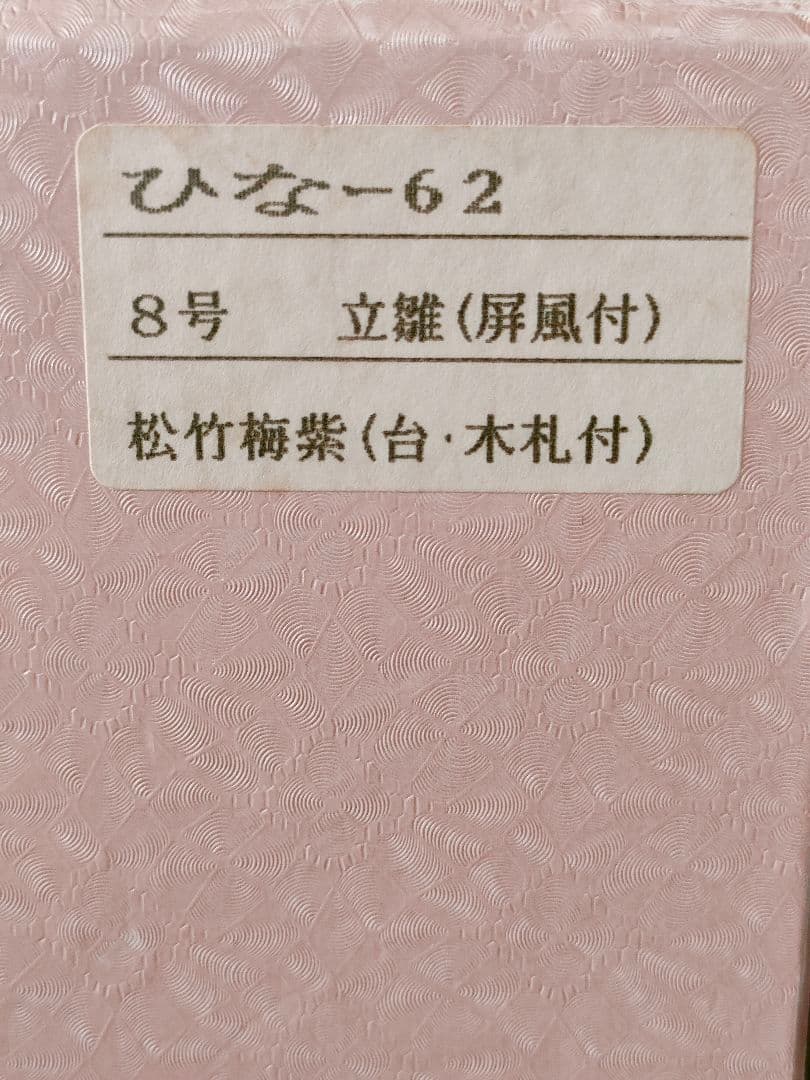伝統的な雛人形 九谷焼　長峰　陶器製　8号　☆☆値下げ☆☆