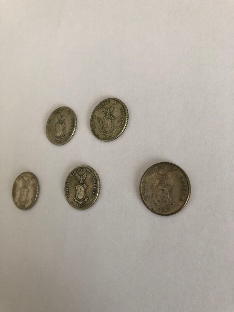 1944年45年フィリピン 20 センタボス  アンビルとハンマーを持つ女性5枚