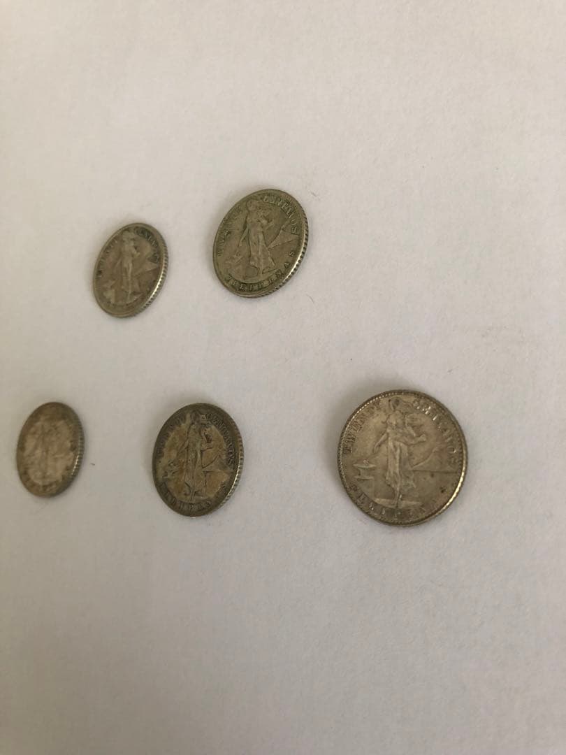 1944年45年フィリピン 20 センタボス  アンビルとハンマーを持つ女性5枚