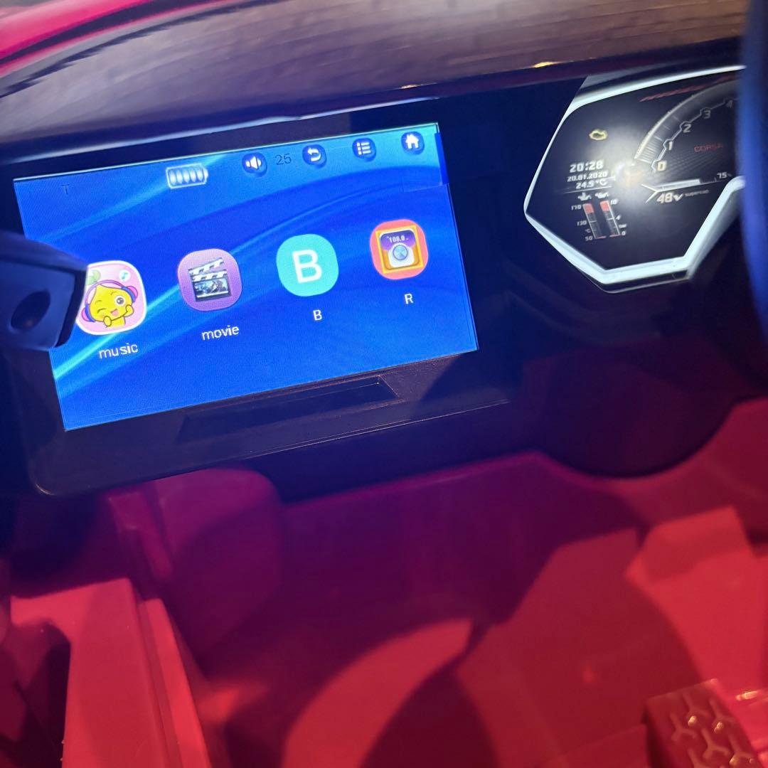 【極美品】電動乗用ラジコン ランボルギーニ 子供用 レッドカラー　付属品完備