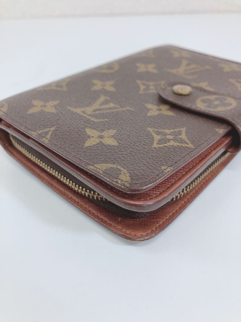 ☆ヴィトン モノグラム ポルトパピエジップ 手帳型 ウォレット 折り財布