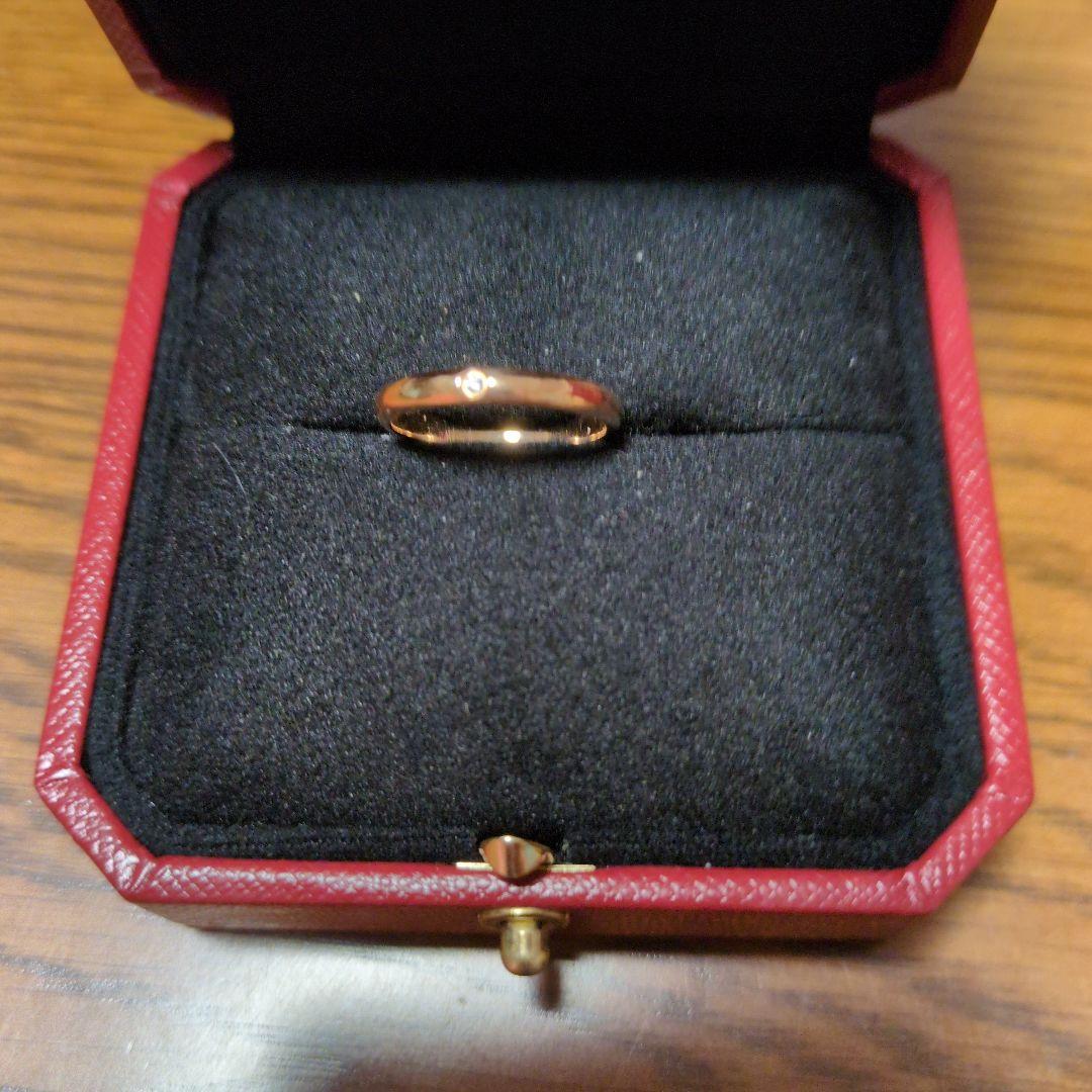Cartier 1895ウェディング リング750YGダイヤ1P サイズ50