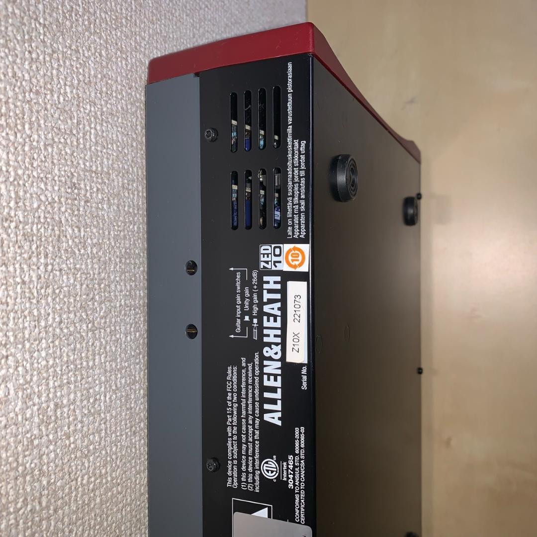 ALLEN&HEATH ZED10 アナログミキサー オーディオインターフェース