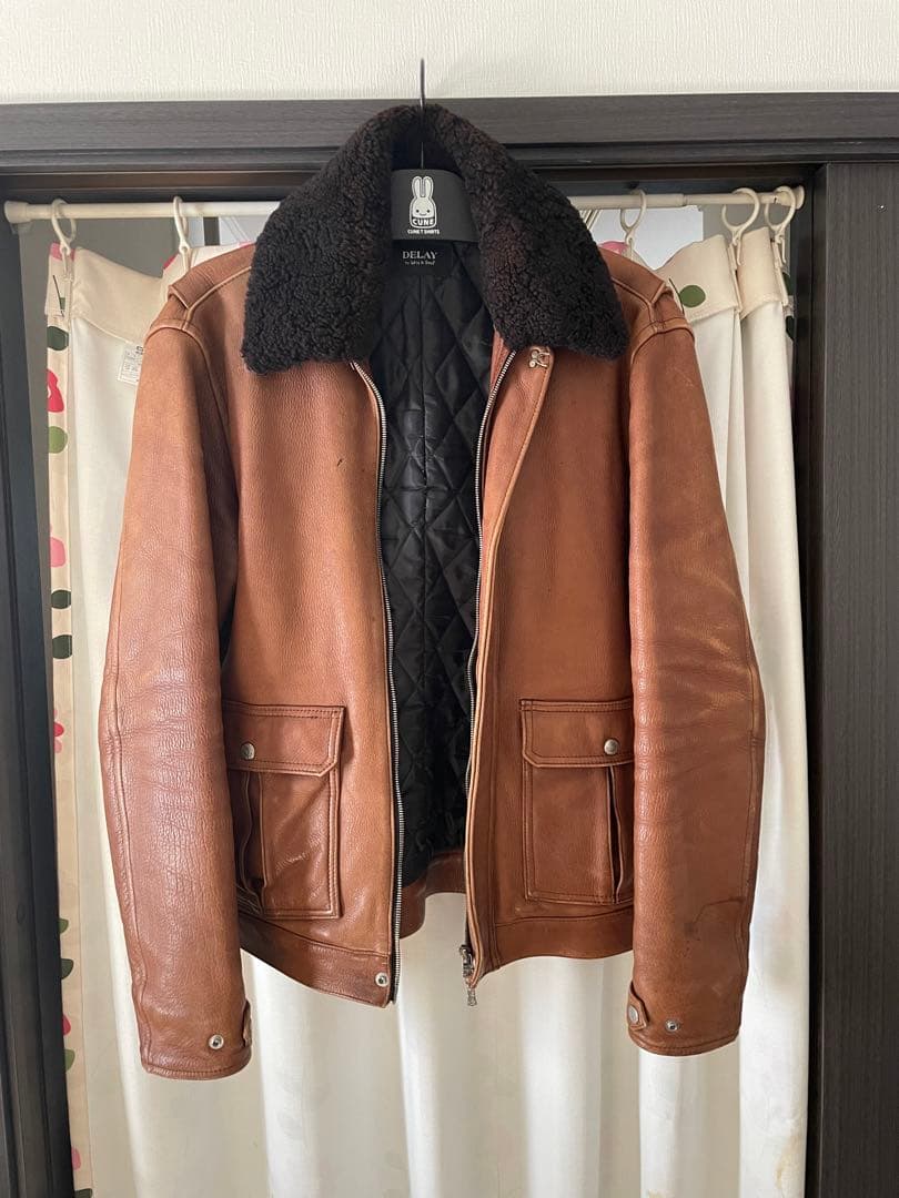 DELAY by Win&Sons G1 ディアスキンレザー 希少サイズ4 DELAYディレイ