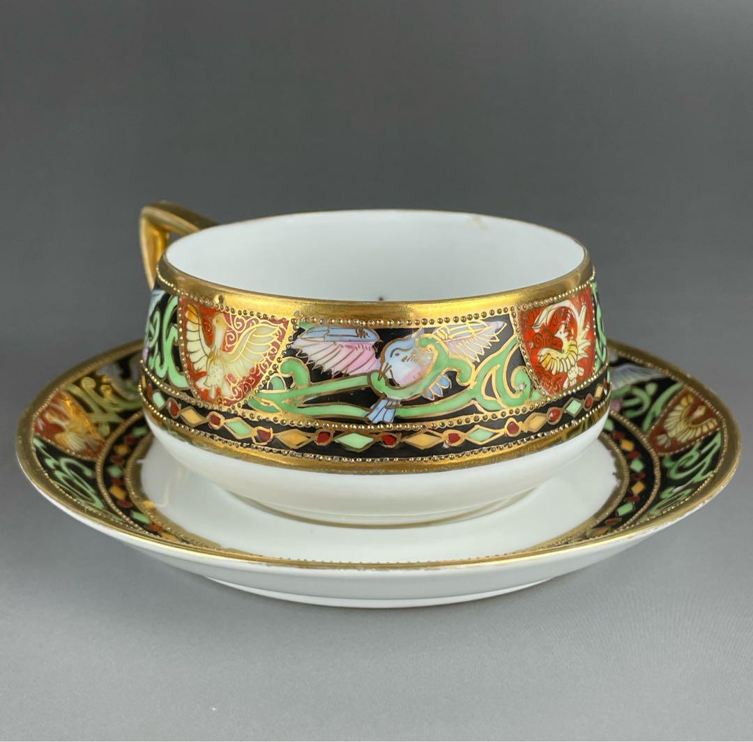 オールドノリタケ 金盛り ティーカップ ソーサー セット - メルカリ