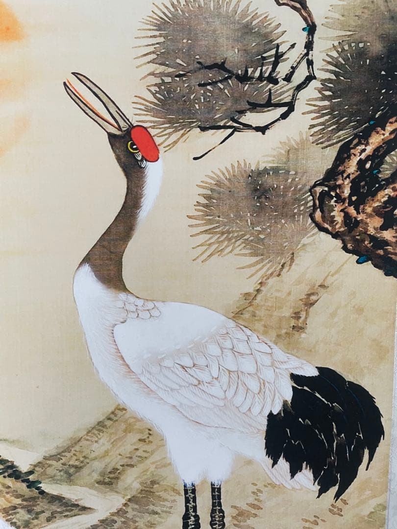 N*)様 鶴の掛軸 美術品 - メルカリ