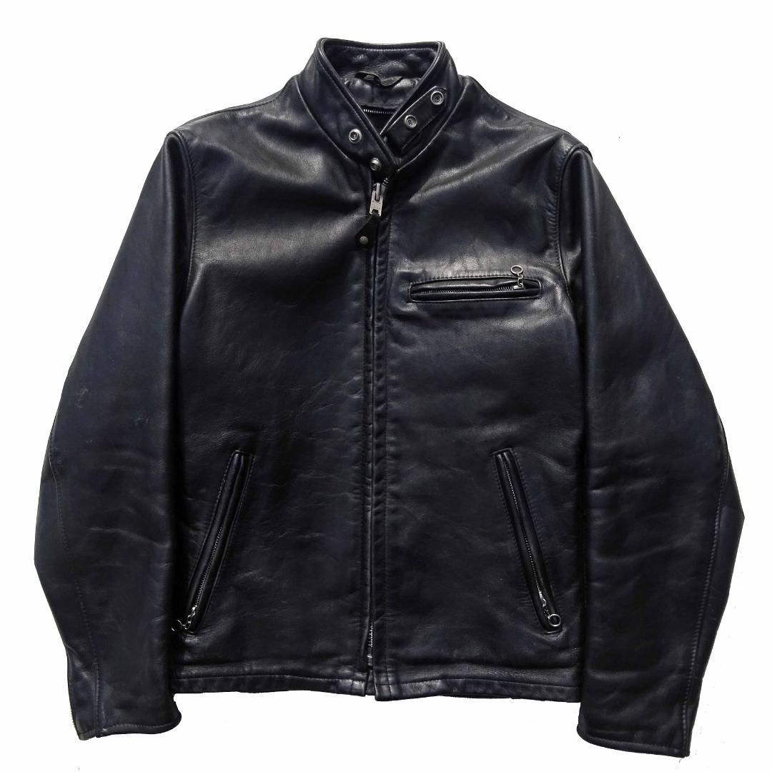 ショットUSA製641 LENZIP シングルライダース立ち襟 36ライナーなし ショットUSA製641 LENZIP シングルライダース立ち襟 36ライナーなし