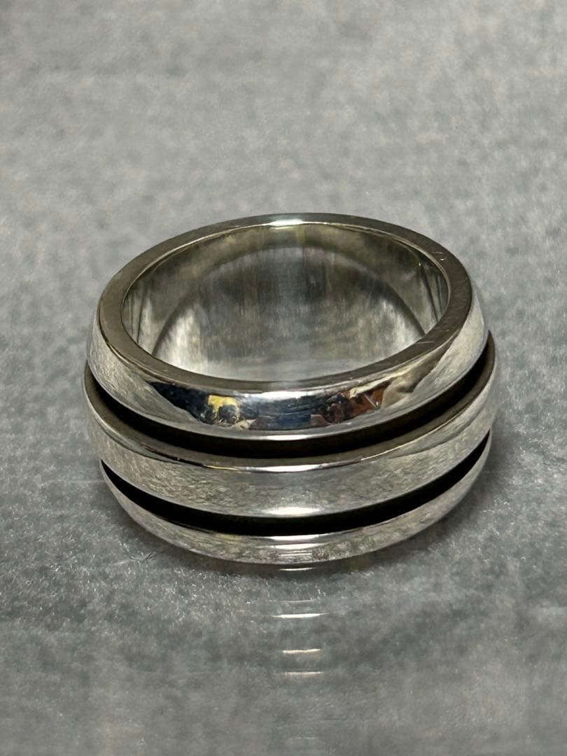 Tiffany&co. ティファニーグルーブド ダブルライン10号シルバーリング