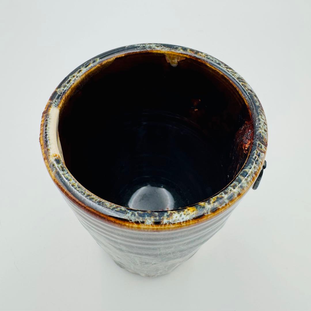 真葛焼 宮川香斎 掛花入 華道 花器 花瓶 共箱】骨董 インテリア