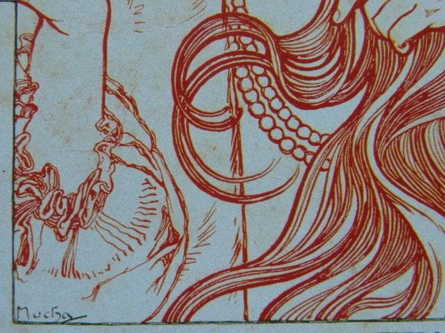 アルフォンス・ミュシャ、【ブルックリン美術館のミュシャ展】、希少な額装用画集より